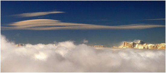 Le Vercors depuis Chamrousse - 12 decembre 2008