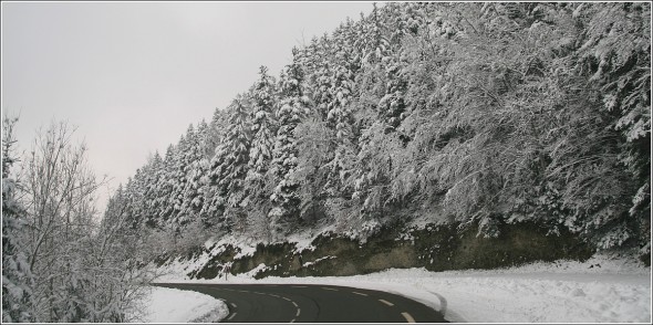 Route de St Nizier - Lans en Vercors - 1er Mars 2011