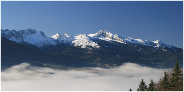 Brumes sur le plateau du Vercors - 2 avril 2011