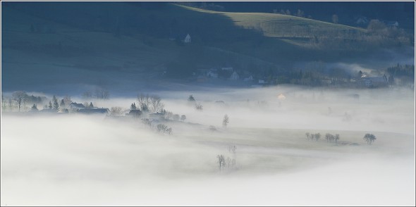 Brumes sur le plateau du Vercors - 2 avril 2011