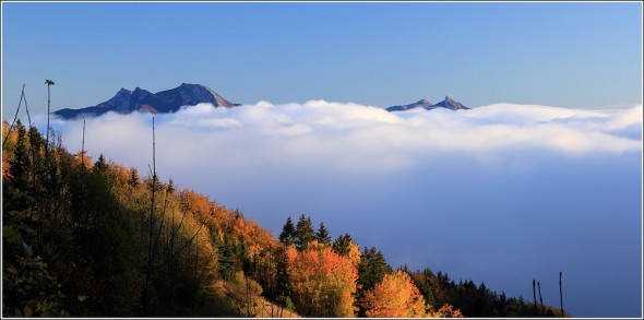 Réunion au sommet - Mer de nuages - Vercors et Chartreuse - 26 octobre 2011