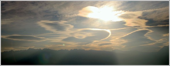 Le ciel de Belledonne depuis le Vercors - 6 octobre 2009