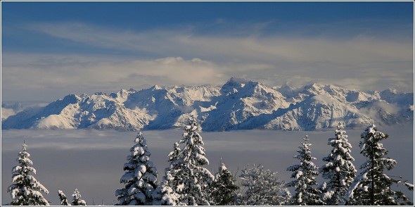 Belledonne depuis Autrans - 10 janvier 2011