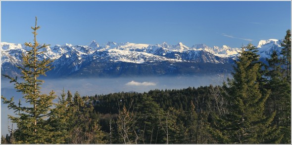 Belledonne, Ecrins et Oisans depuis Autrans - 11 décembre 2010