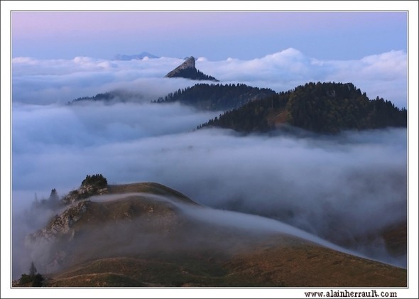 Mer de Nuages en Chartreuse par Alain Herrault - Mardi 23 septembre 2009