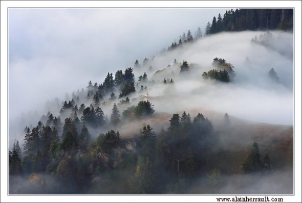 Mer de Nuages en Chartreuse par Alain Herrault - Mardi 23 septembre 2009