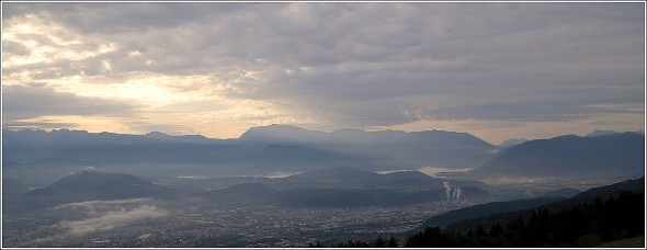 Grenoble Sud depuis le Vercors - 26 août 2009