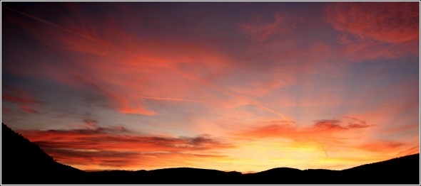 Lans en Vercors - Coucher de soleil du 24 novembre 2009