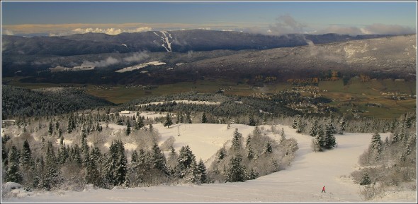 Lans en Vercors depuis les pistes de ski - 8 novembre 2009