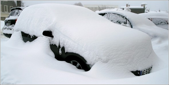 Voiture à St Nizier du Moucherotte - 9 janvier 2010