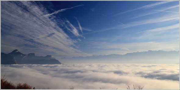 Chartreuse et Belledonne - Mer de nuages - 28 novembre 2011