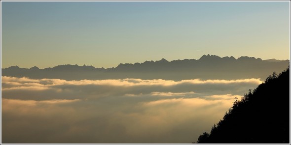 Mer de nuages - Belledonne depuis le Vercors - 5 octobre 2011 - 8h05