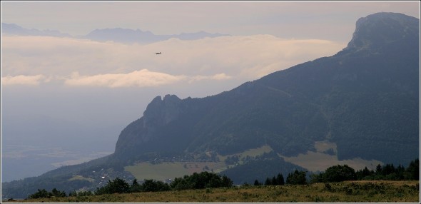 Panorama depuis la Molière en direction de St Nizier du Moucherotte - 25 juillet 2010