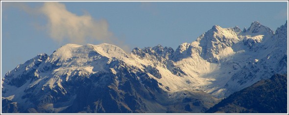 Massif de Belledonne depuis Grenoble - 22 octobre 2009