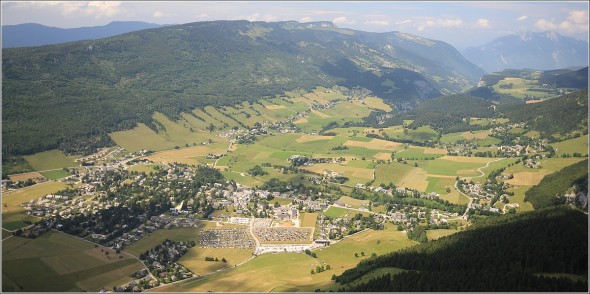 Lans en Vercors depuis le ciel - 9 juillet 2011