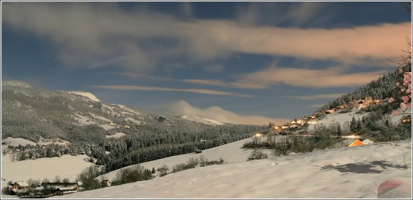 Pleine Lune à Lans en Vercors - 1er Décembre 2009