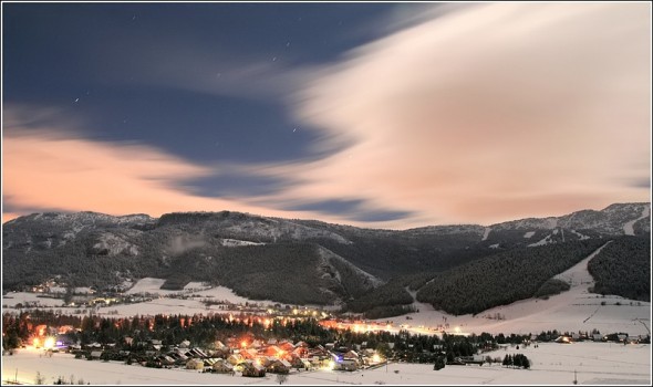 Pleine Lune à Lans en Vercors - 1er décembre 2009