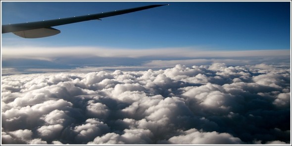 Retour sur la France, la tête au dessus des nuages ... 