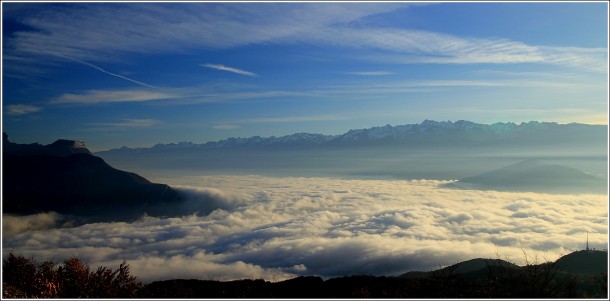 Mer de nuages sur Grenoble - 19 novembre 2012