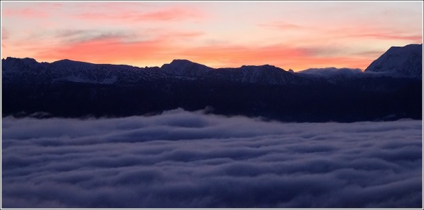 Lever de soleil sur Belledonne et Taillefer - 21 décembre 2012