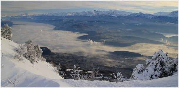 Grenoble depuis Lans en Vercors - 12 janvier 2013