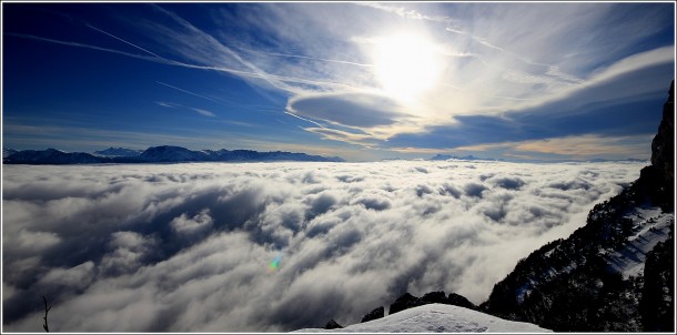 Mer de nuages depuis Lans en Vercors - 5 janvier 2013