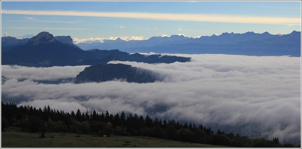 Mer de nuages sur Chartreuse et Belledonne - 1er octobre 2013