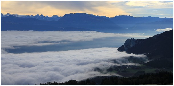 Belledonne et Vercors - Mer de nuages - 1er octobre 2013