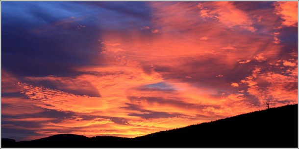 Coucher de soleil à Lans en Vercors - 27 octobre 2013