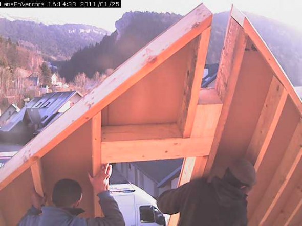 Webcam Lans en Vercors - 25 janvier 2011