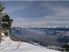 Grenoble depuis les pistes de ski de Lans en Vercors - 23 janvier 2010