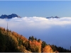 Mer de nuages depuis le tremplin olympique de St Nizier du Moucherotte - 26 octobre 2011