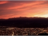 Coucher de soleil - Belledonne et Grenoble depuis Vercors - 19 octobre 2012