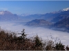 Bauges, Grésivaudan, Belledonne et Mont Blanc depuis Chartreuse - 27 novembre 2011
