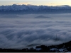 Mer de nuages depuis le Vercors en direction de Belledonne - 29 janvier 2010