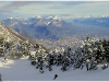 Chartreuse et Grenoble depuis les pistes de Lans en Vercors - 5 décembre 2009
