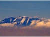 Le Kilimandjaro depuis l\'avion (et au 300mm), à notre départ d\'Arusha ...